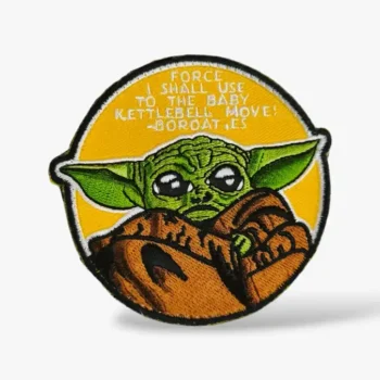 parches baby yoda para mochilas de cross training.