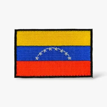 parches de bandera Venezuela para mochilas de cross training.