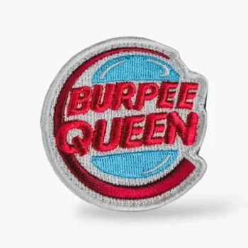 parche bordado burpee queen para mochilas de cross training