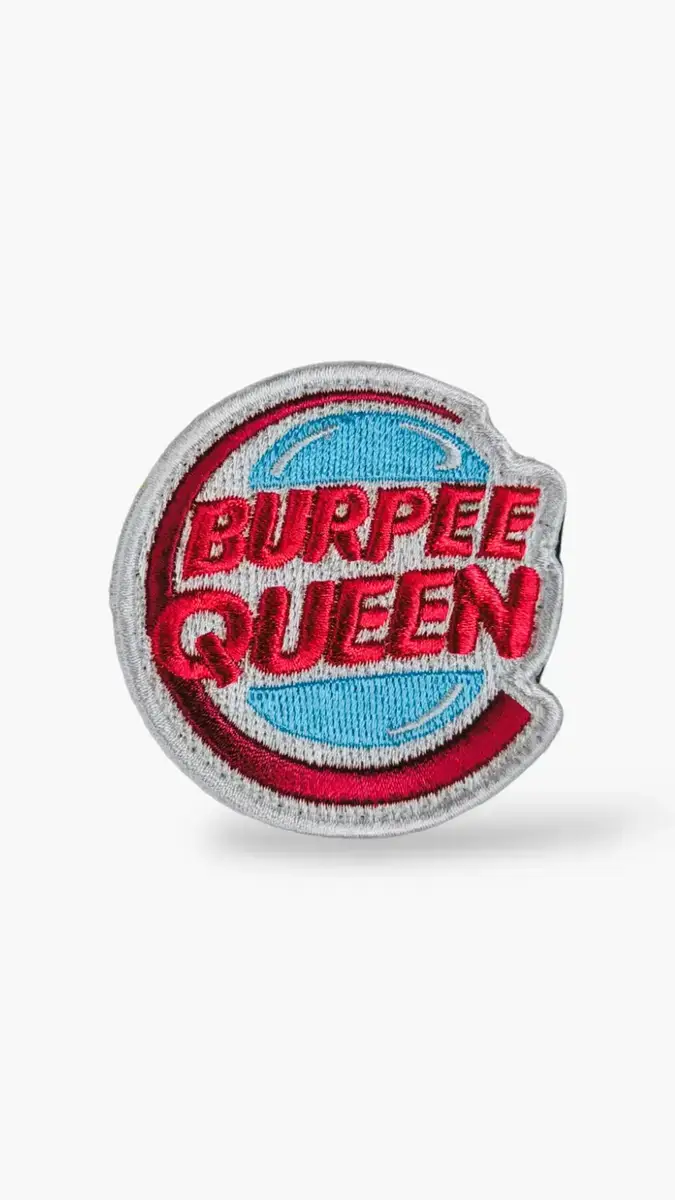 parche-Burpee queen-bordado-tienda-crossfit parche bordado burpee queen para mochilas de cross training