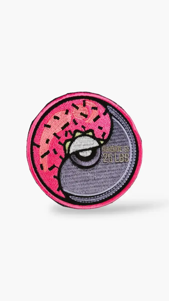 parche-donut25l-bordado-tienda-crossfit parche donut25l para mochilas de cross training.