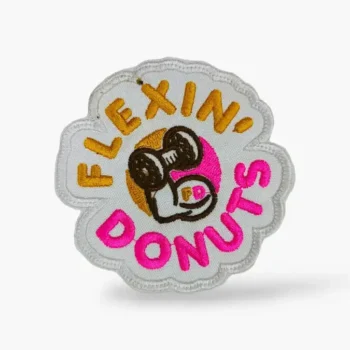 parche flexin´donuts para mochilas de cross training.