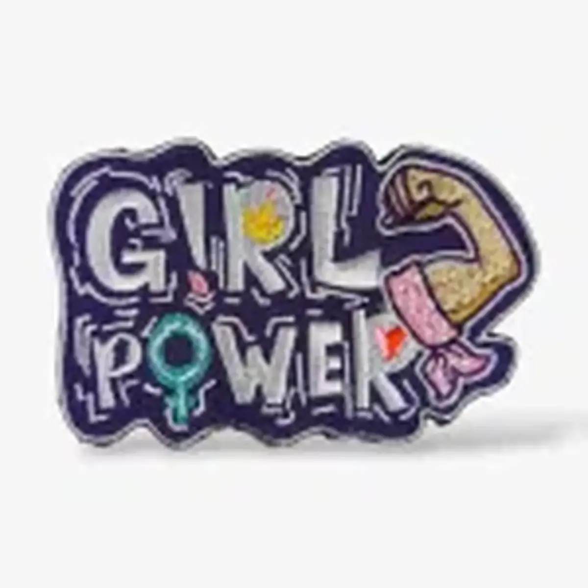 parche girl power para mochilas de cross training.