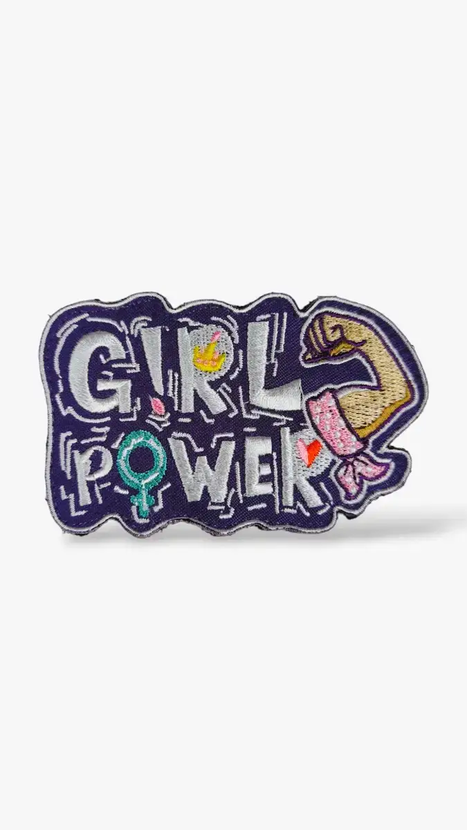 parche-girl-power-bordado-tienda-crossfit parche girl power para mochilas de cross training.