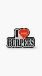 parche i hate burpees para mochilas de cross training.