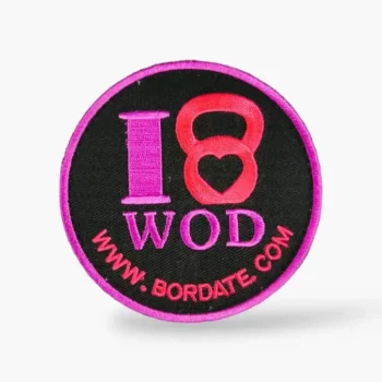 parche i love wod para mochilas de cross training.
