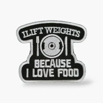 parche i lift weights para mochilas de cross training.