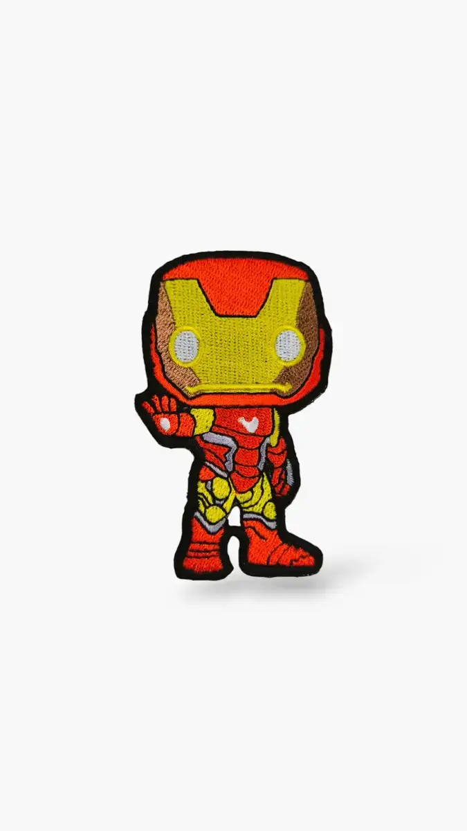 parche-iron-man-bordado-tienda-crossfit-marvel parches de iron-man para mochilas de cross training.