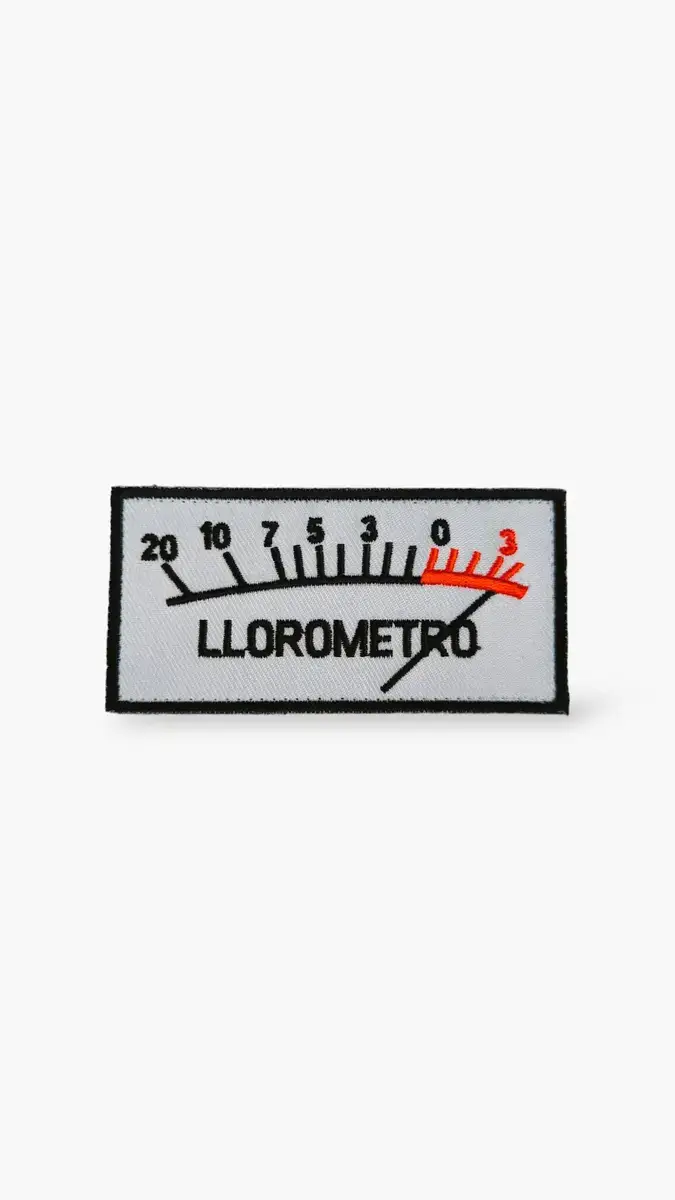 parche-llorometro-bordado-tienda-crossfit parche llorometro para mochilas de cross training.