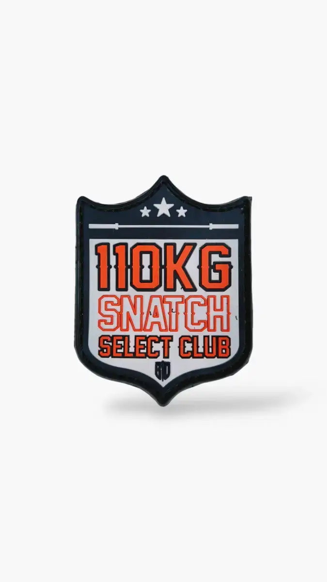 parche-snatch-club-110kg-pvc-tienda-crossfit parches de snatch club 110kg para mochilas de cross training.
