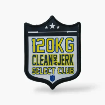 parches de Clean and Jerk 120KG para mochilas de cross training.