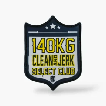 parches de Clean and Jerk 140KG para mochilas de cross training.