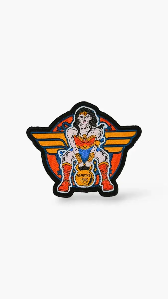 parche-wonder-woman-ktb-tejido-tienda-crossfit-dc parches de wonder woman ktb para mochilas de cross training.