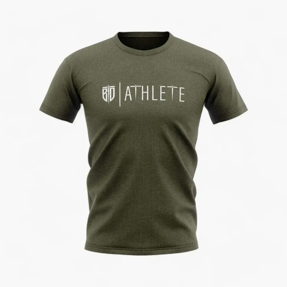 CAMISETA ATHLETE MILITARY GREEN GILDAN-Photoroom