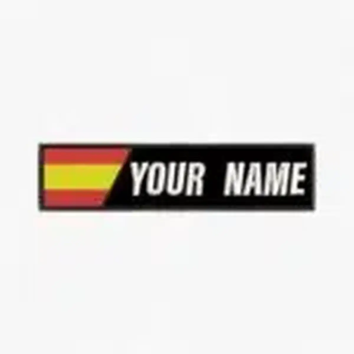 Bandera con nombre | Parche Bordado | Tienda de Cross training