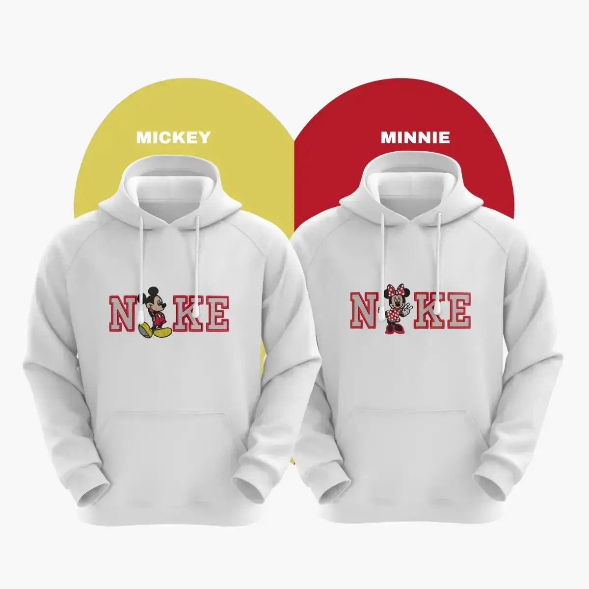 Sudaderas Con Capucha Pack San Valentin mickey y minnie Bordate Sudaderas Con Capucha Pack San Valentin mickey y minnie Bordate