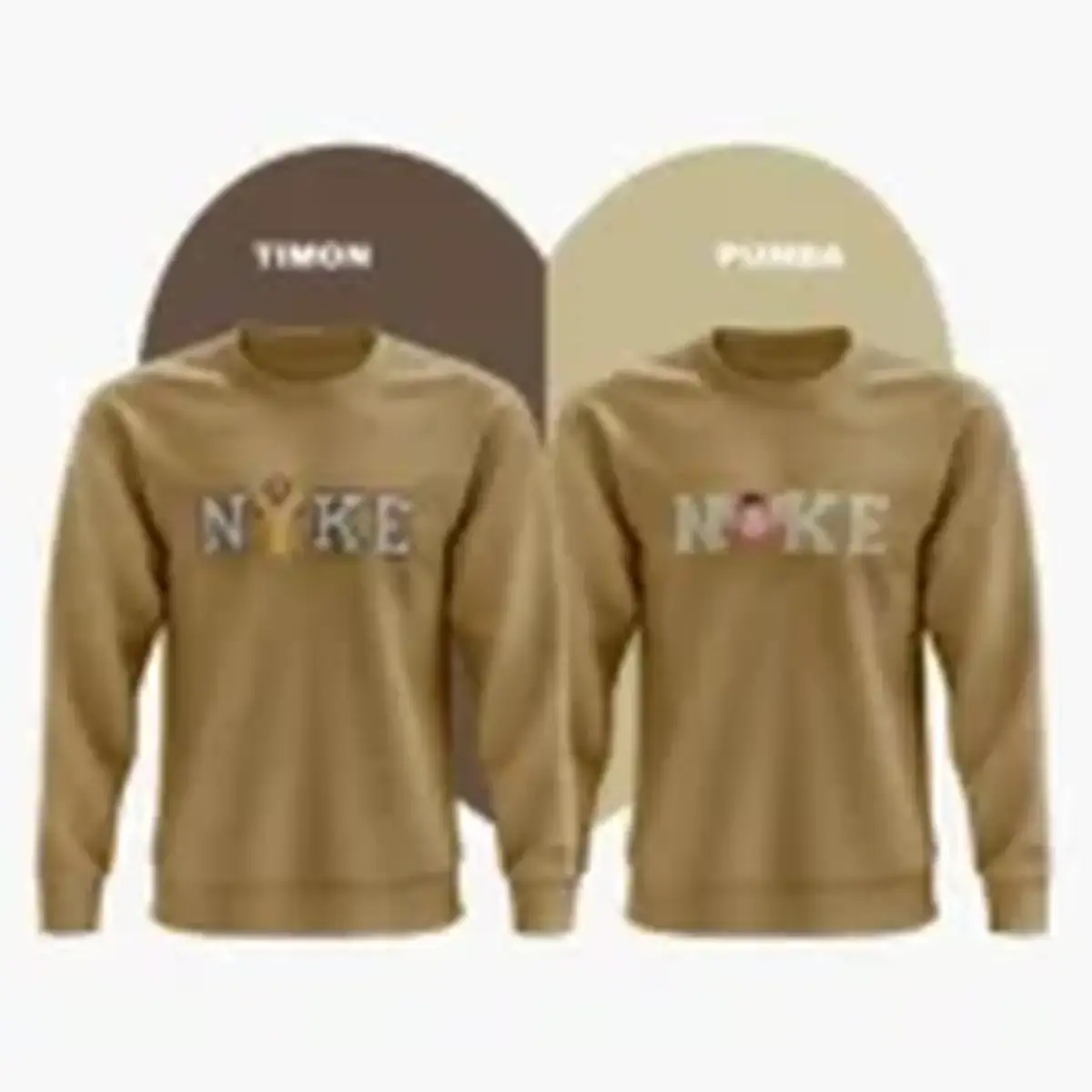 Sudaderas Pack San Valentin Timón y Pumba Bordate